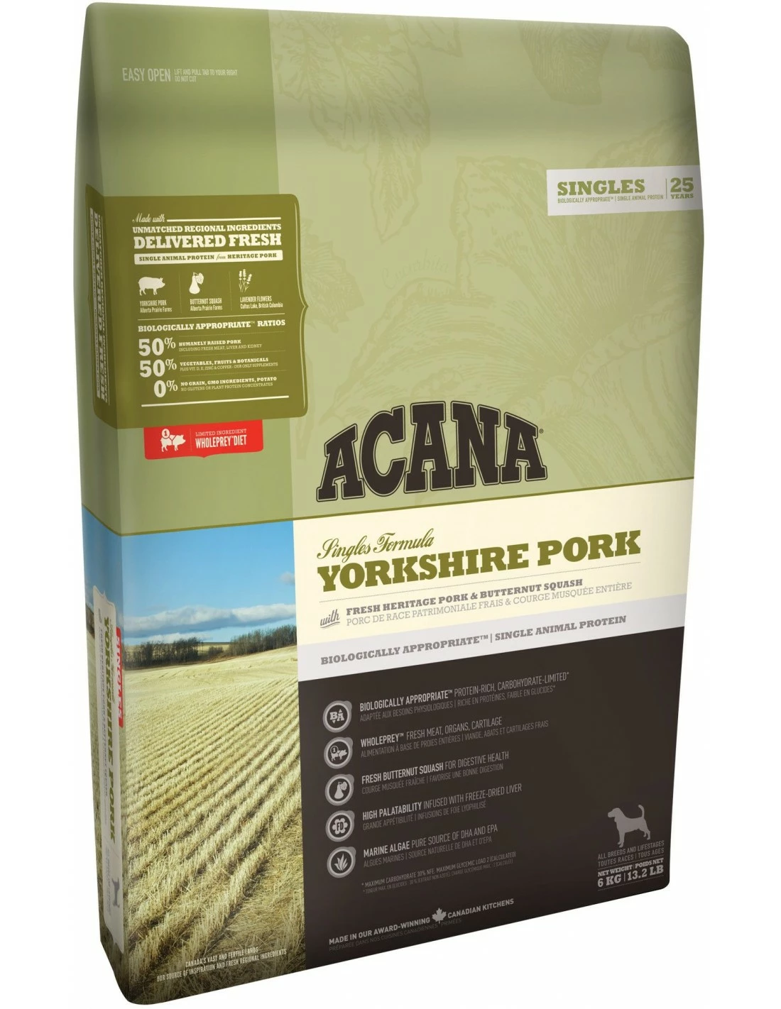 Acana Dog - Singles - Yorkshire Pork - 2 Kg
