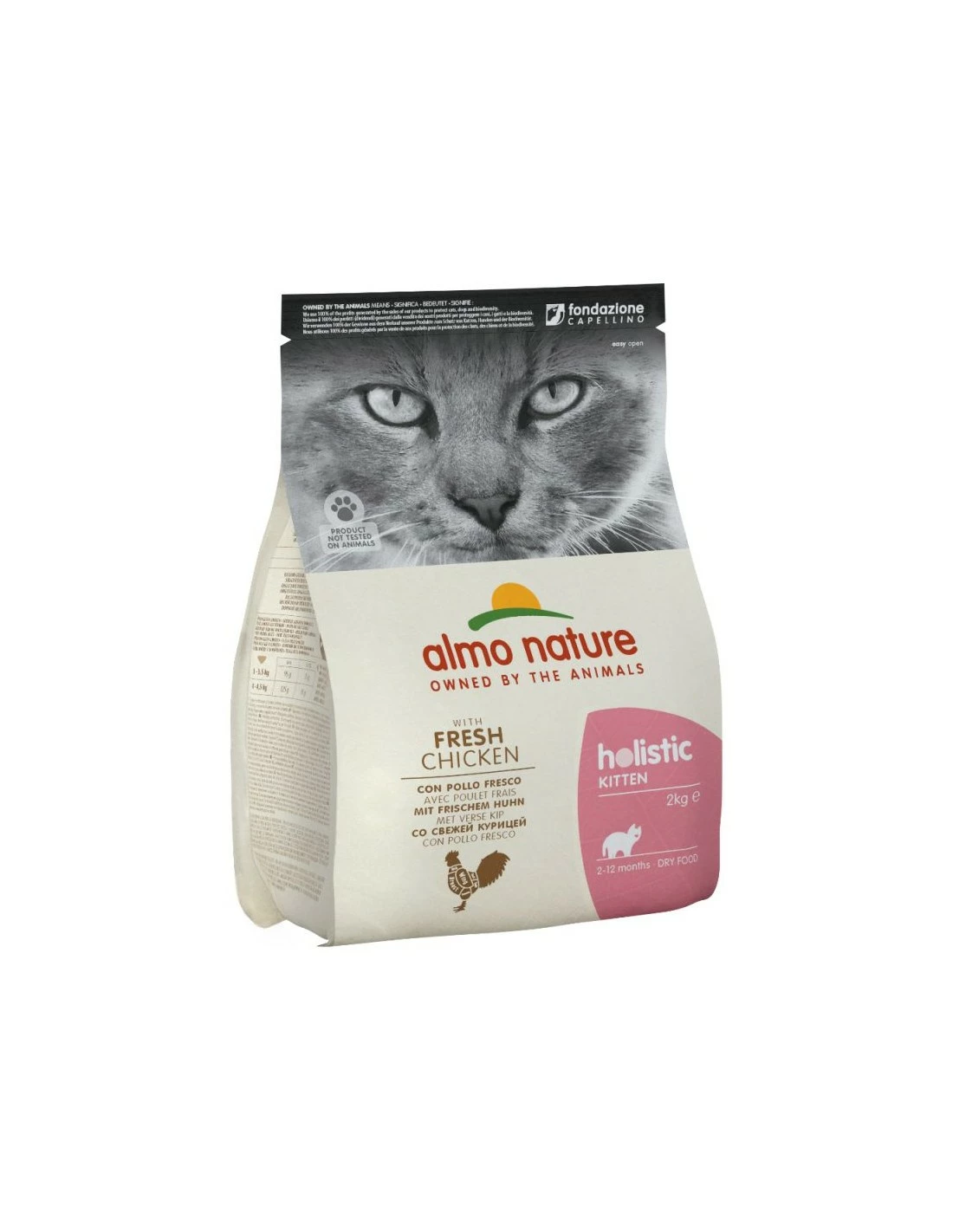 Almo Nature Cat - Holistic - Kitten - Pollo Fresco - Cibo Secco In Sacco - 2 Kg