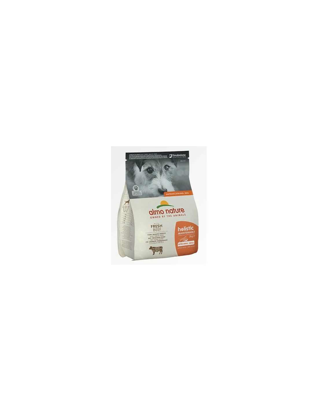 Almo Nature Dog - Holistic Maintenance - Extra Small/Small - Adult Dog - Manzo Fresco- 2 Kg