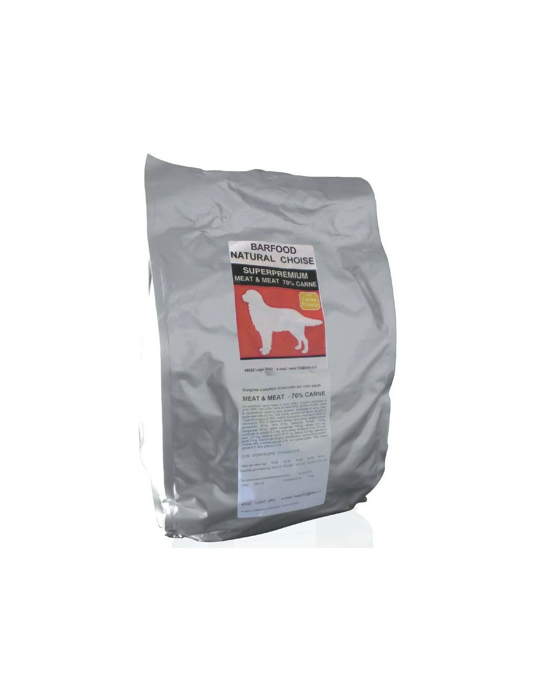 Barfood Meat & Meat 70% Carne Premietti Kg.5 Semi Umidi Professionali