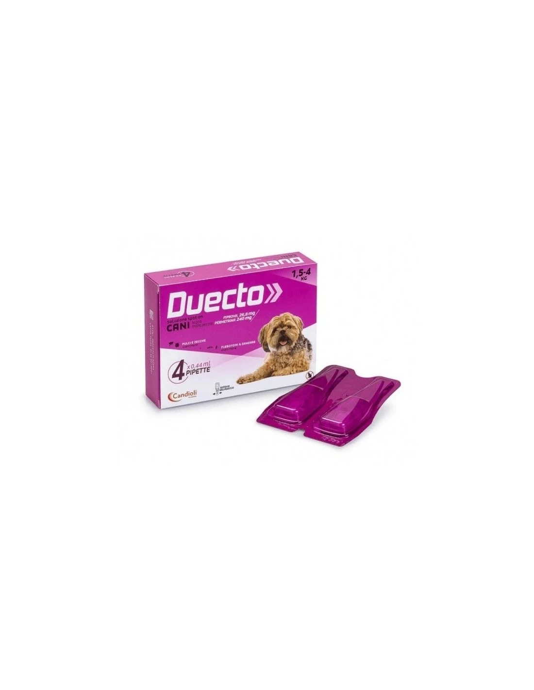 Candioli - Duecto Cani 4 Pipette 1,5 - 4 Kg
