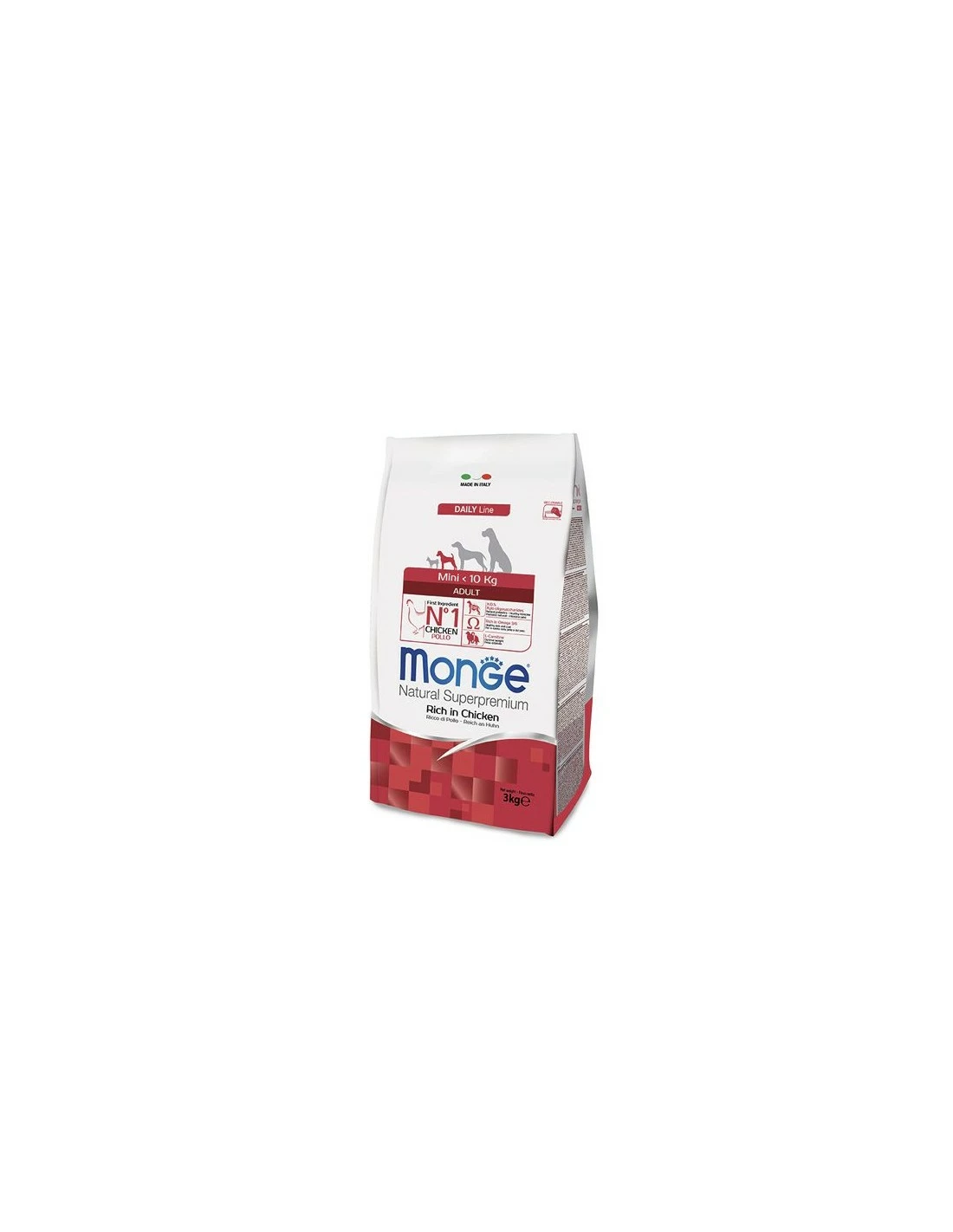 Monge Cane - Daily Line - Mini Adult Ricco Di Pollo - 7,5 Kg