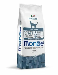 Monge Gatto - Natural Superpremium - Sterilised - Monoproteico Alla Trota - 10 Kg