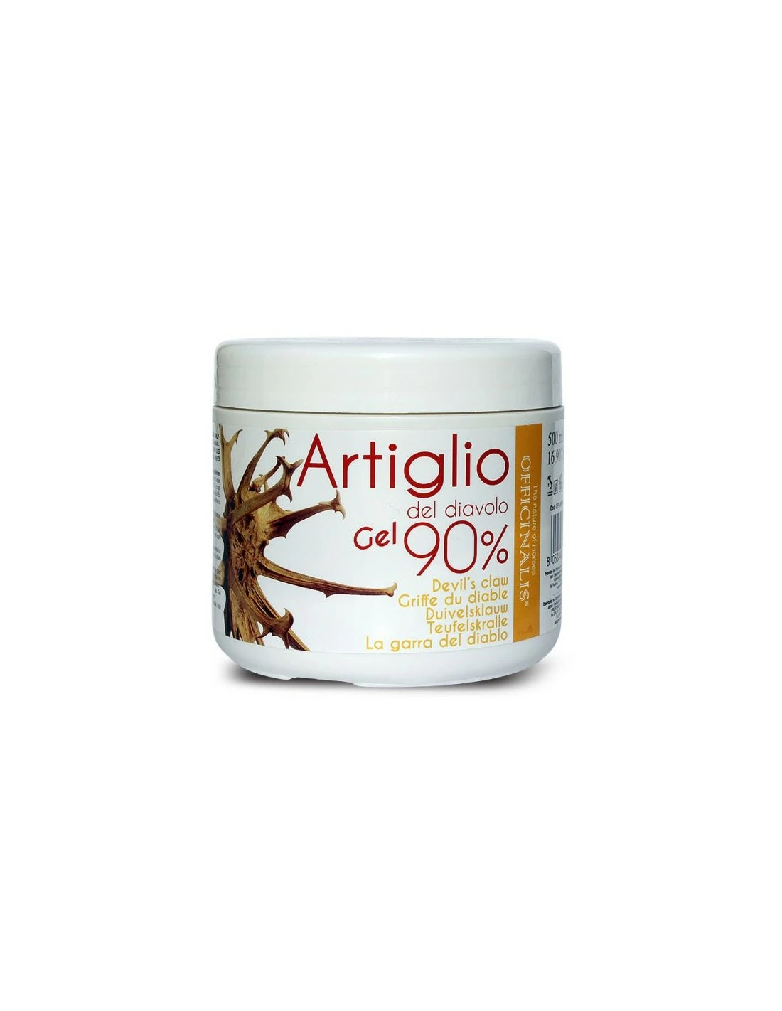 Officinalis Gel Artiglio Del Diavolo 90% Per Cani E Gatti - BARATTOLO Da 500 Ml
