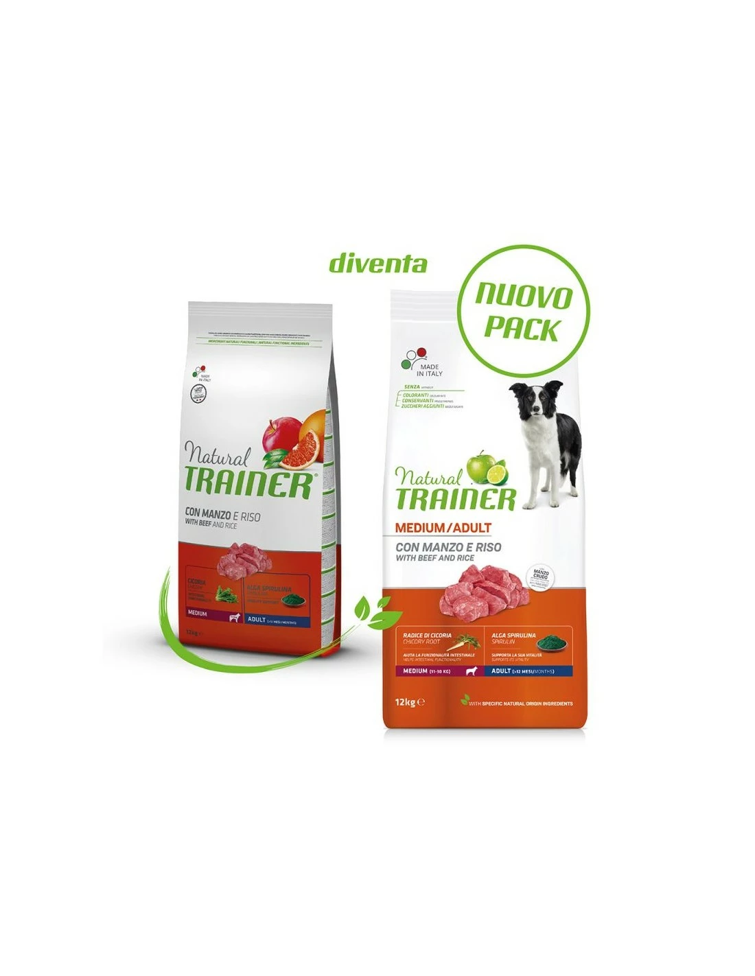 Trainer Cane - Natural - Medium - Adult - Manzo & Riso 12 Kg - immagine 2