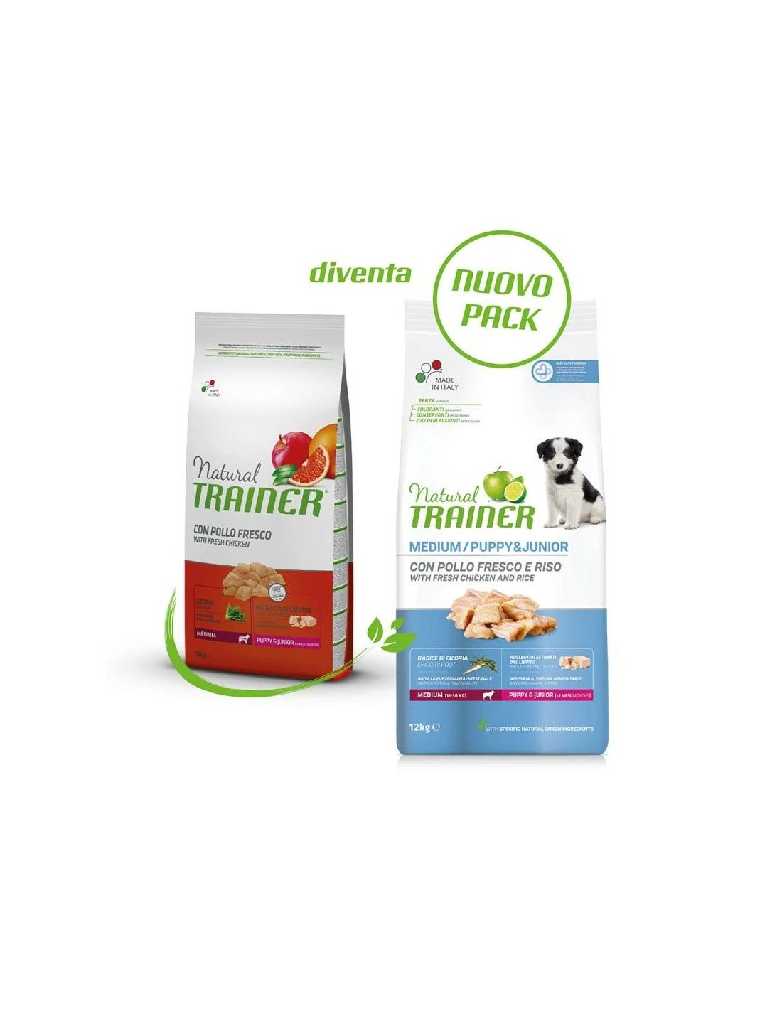 Trainer Cane - Natural - Medium - Puppy & Junior - Pollo - 12 Kg - immagine 2