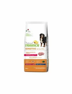 Trainer Cane - Natural Sensitive No Gluten - Adult - Medium Maxi - Con CONIGLIO E Cereali Integrali - 12 Kg