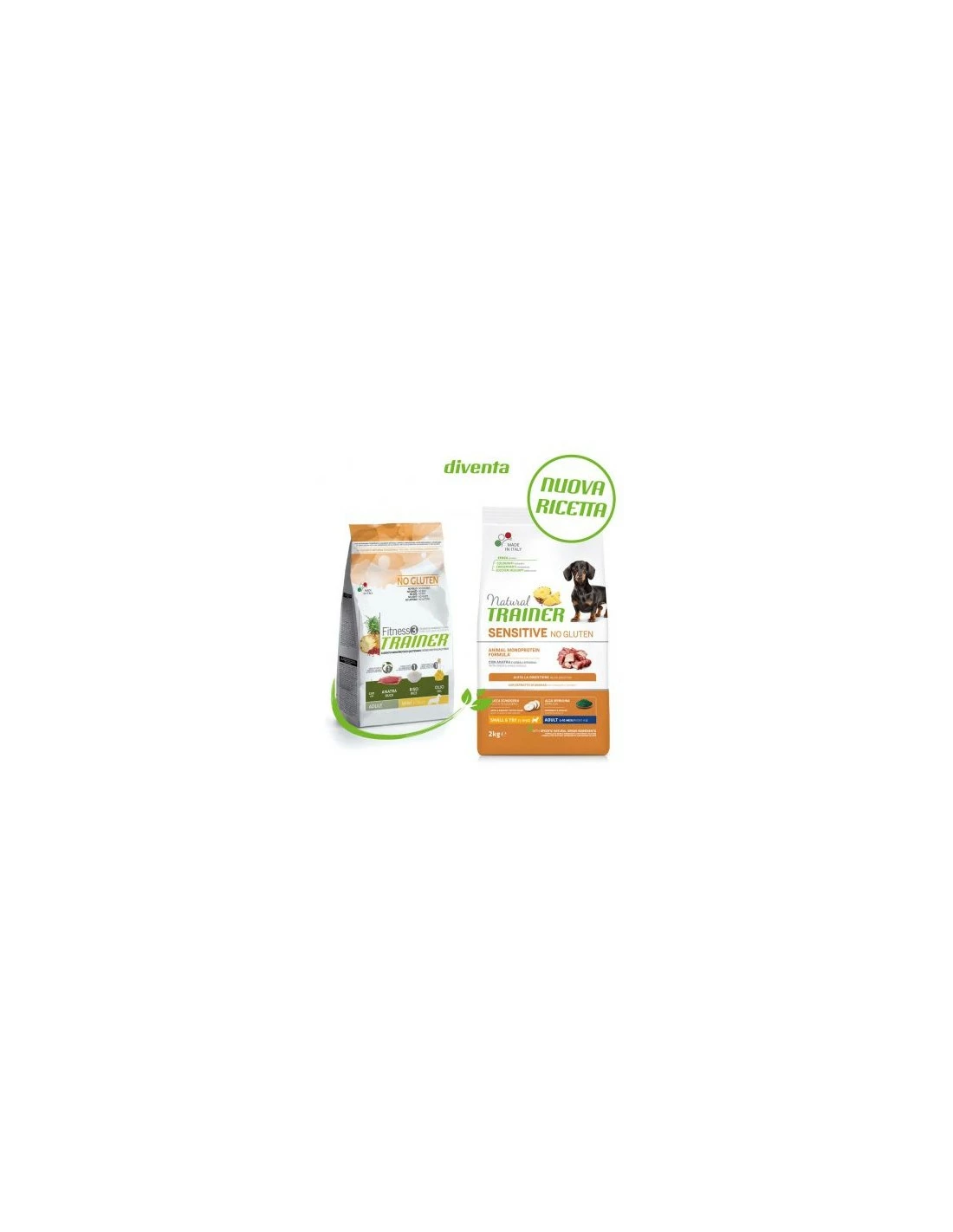 Trainer Cane - Natural Sensitive No Gluten - Adult - Small & Toy - Con Anatra E Cereali Integrali - 7 Kg - immagine 2