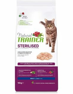 Trainer Gatto - Sterilised Con TACCHINO 10 Kg